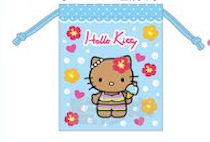 『ハローキティ』HELLO KITTY 2024 GOGOギャル COLLECTION 90s 巾着 日焼け【202411再販】